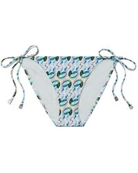Tory Burch - Printed String Bikini Bottom - Lyst