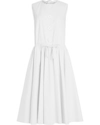 Patou - Pleated Detail Dress - Lyst