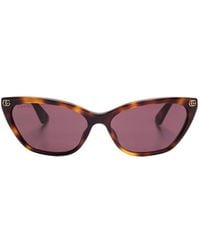 Gucci - Eyewear Cat-Eye Frame Sunglasses - Lyst