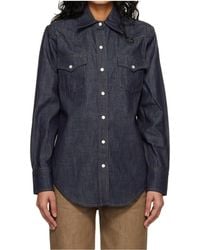 A.P.C. - Long Sleeve Buttoned Shirt - Lyst