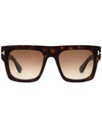 Tom Ford - Eyewear Fausto Square Frame Sunglasses - Lyst