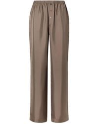Rohe - Button-Detail Silk Trousers - Lyst