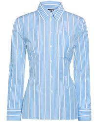 Jacquemus - Striped Cut-Out Shirt - Lyst