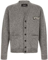 DSquared² - V Neck Cardigan - Lyst