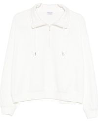Brunello Cucinelli - Quater-Zip Detailed Sweatshirt - Lyst