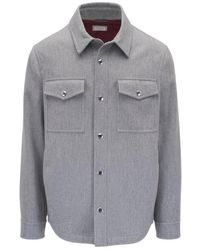 Brunello Cucinelli - Long-Sleeved Casual Jacket - Lyst