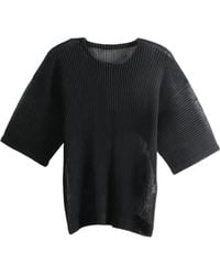 Homme Plissé Issey Miyake - Pleated Semi-Sheer T-Shirt - Lyst