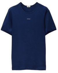 Versace - Embroidered-Logo Ribbed Cotton-Jersey T-Shirt - Lyst