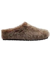 Birkenstock - Amsterdam Wrapped Shearling Os Slides - Lyst