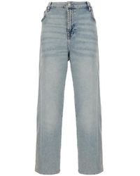 7 For All Mankind - Faded-Effect Straight-Leg Jeans - Lyst