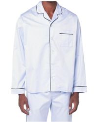 Tekla - Organic Cotton Pajama Shirt - Lyst