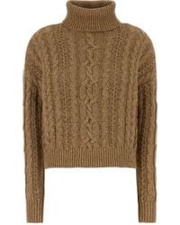 Ralph Lauren - Polo Cable Knit Turtleneck Sweater - Lyst
