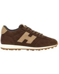 Hogan - Low Top Lace-Up Sneakers - Lyst