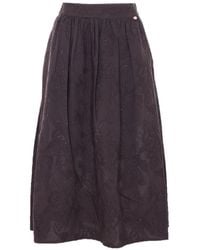 Liu Jo - Embroidered Long Skirt - Lyst