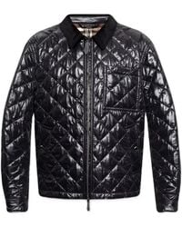Burberry - Diamond-Quilted Bomber Jacket - Lyst