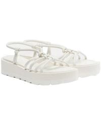 Gianvito Rossi - Hebe Platform Leather Sandals - Lyst