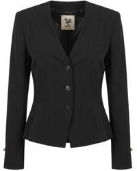 Aniye By - Dafne Peplum Button-Fastening Jacket - Lyst