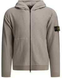 Stone Island - Logo Patch Zip-Up Jacket - Lyst