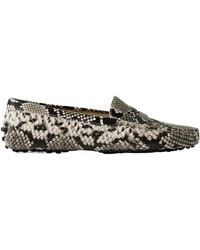 Tod's - Round Head Loafer Shoes - Lyst