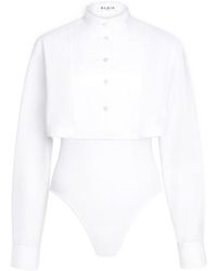 Alaïa - Alaïa Layer Poplin Shirt - Lyst