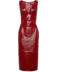 DSquared² - V-Neck Midi Dress - Lyst