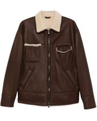 Ferrari - Zippered Leather Jacket - Lyst