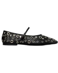 Tory Burch - Eyelet Mary Jane Ballet Flats - Lyst
