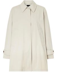Theory - Single Hidden Button Trench Coat - Lyst