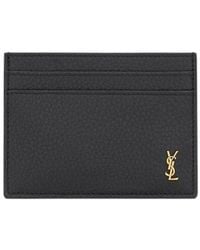 Saint Laurent - Tiny Cassandre Card Case - Lyst