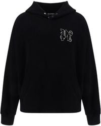 Palm Angels - Pa Monogram Embroidered Hoodie - Lyst