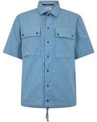 C.P. Company - Light Short-Sleeve Utility Shirt - Lyst