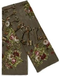Dolce & Gabbana - Printed Silk Scarf - Lyst