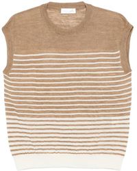 Roberto Collina - Striped Sleeveless Sweater - Lyst