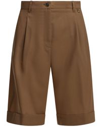 Herno - Pleated Bermuda Shorts - Lyst