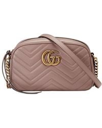 Gucci - Gg Marmont Leather Bag - Lyst