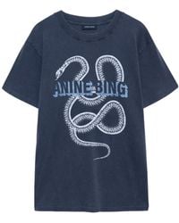 Anine Bing - Snake Graphic T-Shirt - Lyst