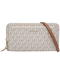 Michael Kors - Michael Jet Set Large Signature Logo Convertible Crossbody Bag - Lyst