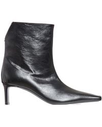 KHAITE - Squared Toe Ankle Boots - Lyst