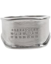 MM6 by Maison Margiela - Engraved Signet Ring - Lyst