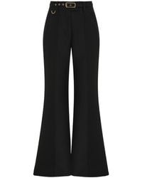 Zimmermann - Belted Flared Trousers - Lyst