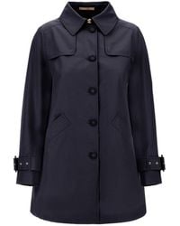 Herno - Long Sleeved Buttoned Trench Coat - Lyst