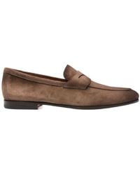Santoni - Carlo Slip-On Loafers - Lyst