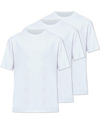 Officine Generale - Officine Générale Pack Of Three Crew-Neck T-Shirts - Lyst