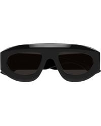 Bottega Veneta - Eyewear Ultrathin Shield Sunglasses - Lyst