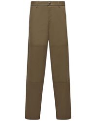 Moncler - Cotton Gabardine Pants - Lyst