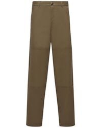 Moncler - Cotton Gabardine Pants - Lyst
