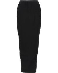Rick Owens - Back Slit Long Skirt - Lyst