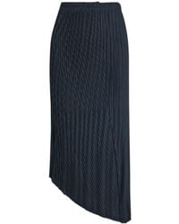 Issey Miyake - Elasticated Waistband Asymmetric Skirt - Lyst