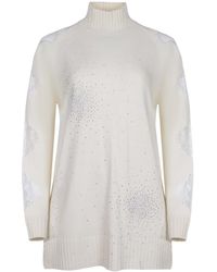 GIUSEPPE DI MORABITO - Rhinestone Lace Dress - Lyst