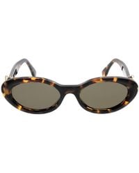 Fendi - Eyewear Oval Frame Sunglasses - Lyst